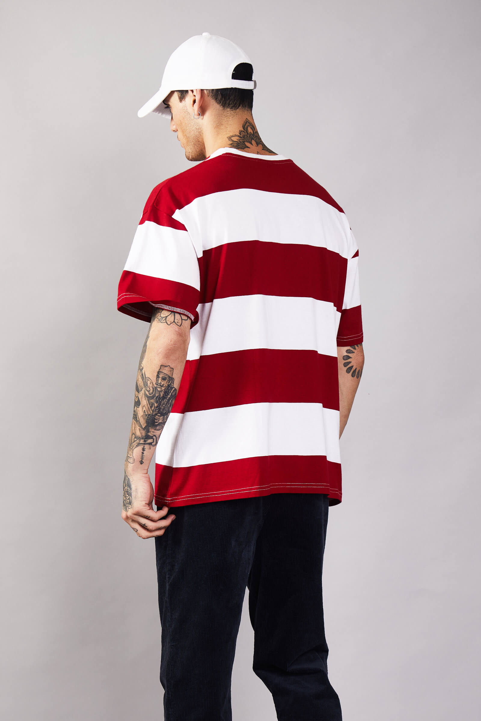 Ruby Stripes Heavyweight Oversized T-shirt – Aloha Fashion